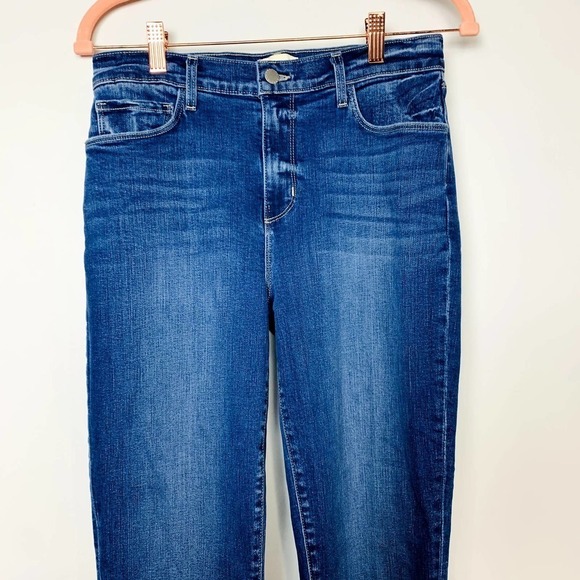 L'Agence NWOT Blue Laredo High Rise Sada Cropped Slim Fit Jeans Womens Size 29 - Picture 4 of 7